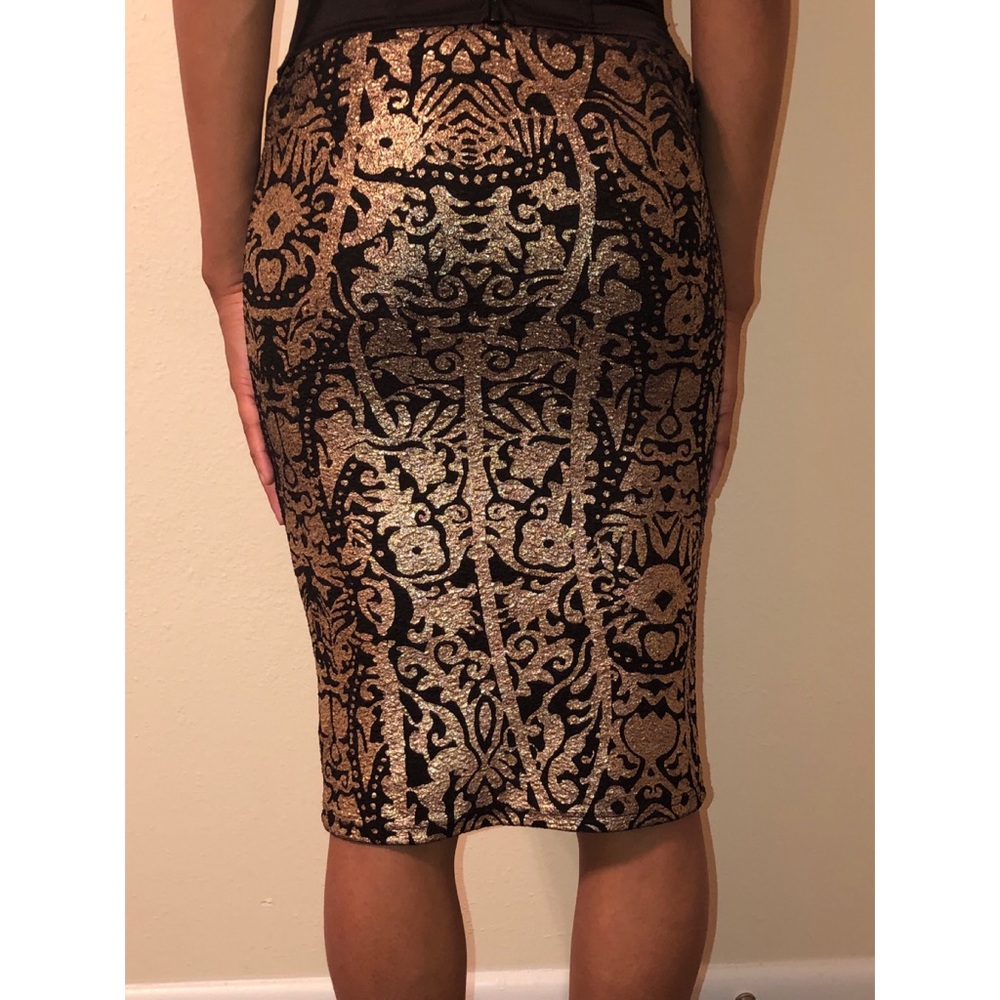 Black & Gold Skirt